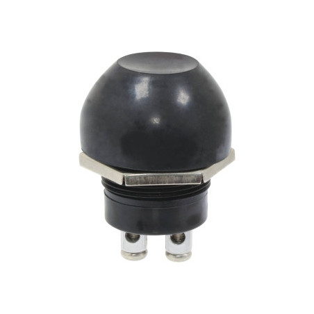 Bouton poussoir étanche 12V avec capuchon de protection SODELEC_ref SOD19078