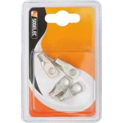 4 COSSES À OEIL À SOUDER ET À SERTIR 16MM² M8