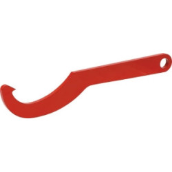 CLE TRICOISE EN ACIER REVETUE EPOXY ROUGE 32/65MM