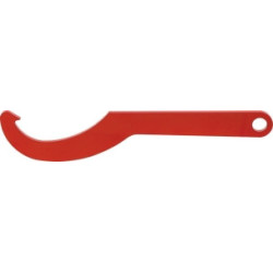 CLE TRICOISE EN ACIER REVETUE EPOXY ROUGE 32/65MM
