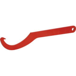 CLE TRICOISE EN ACIER REVETUE EPOXY ROUGE 80/100MM