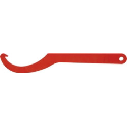 CLE TRICOISE EN ACIER REVETUE EPOXY ROUGE 80/100MM