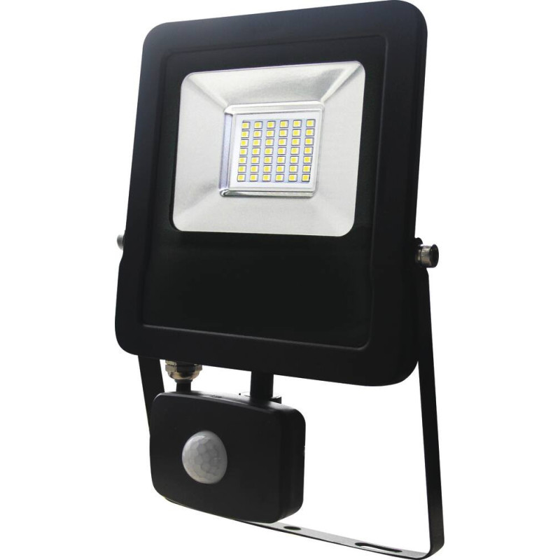 Projecteur LED extra plat 30W avec détecteur radar GIGALUX noir IP44_ref SOD82413