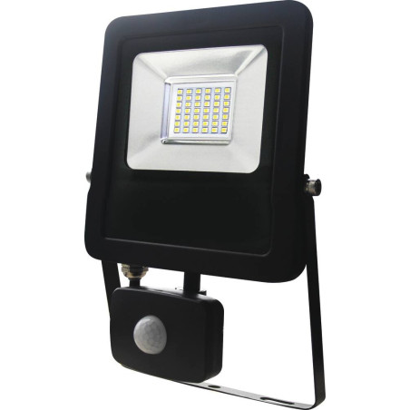 Projecteur LED extra plat 30W avec détecteur radar GIGALUX noir IP44_ref SOD82413
