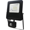 Projecteur LED extra plat 30W avec détecteur radar GIGALUX noir IP44_ref SOD82413