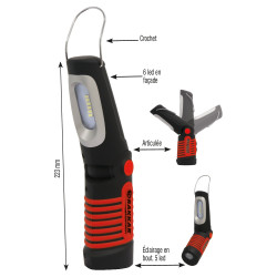 Torche LED articulée Drakkar rechargeable_ref SOD02255-3