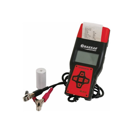 Testeur de batterie digital Drakkar 12/24V avec imprimante_ref SOD04037