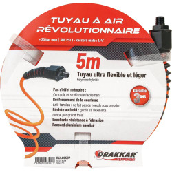 Rallonge flexible Drakkar 5m pour air comprimé_ref SOD06507-2