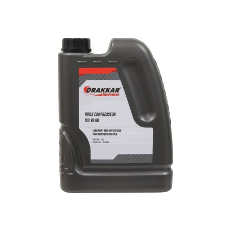 Bidon 2L d'huile Drakkar pour compresseur_ref SOD06731