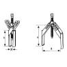 Extracteur extérieur autoserrant Drakkar 55 à 95mm_ref SOD09210-1