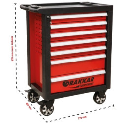 Servante d'atelier Drakkar avec 7 tiroirs et plan ABS_ref SOD09217-1