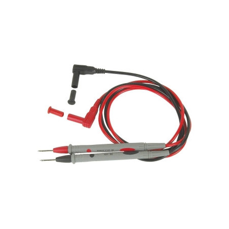 Cordon Drakkar rouge et noir pour multimètre 1m_ref SOD09224