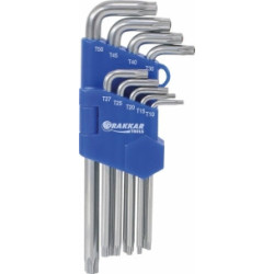 Clés Torx® alésées longues Drakkar TT10 à TT50 avec étui pivotant_ref SOD10654