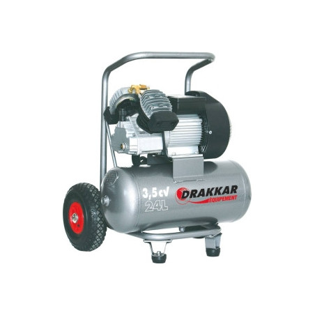Compresseur monophasé 24L Drakkar 3,5CV/230V_ref SOD11125