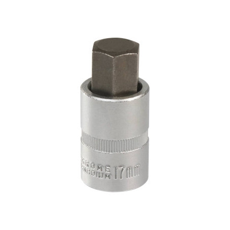 Douille Tournevis 1/2" Drakkar avec Embout Hexagonal 17mm_ref SOD11188
