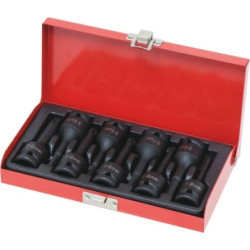 Coffret 9 douilles à chocs Drakkar Torx et hexagonal 1/2"_ref SOD11436