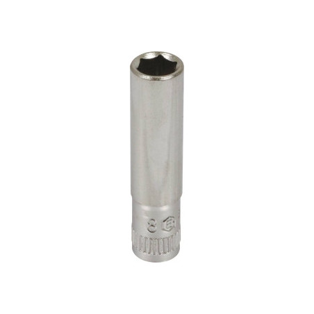 Douille longue 1/4" Drakkar 8mm hexagonale_ref SOD11833