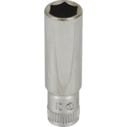 Douille longue 1/4" Drakkar 10mm hexagonale_ref SOD11837