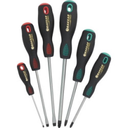 Coffret 6 tournevis Drakkar – Embouts plats et Pozidriv®_ref SOD13337