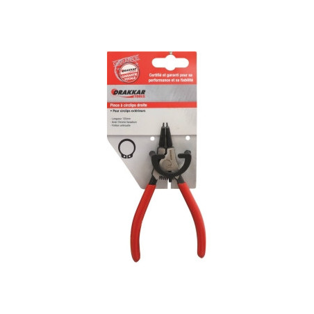 Pince droite Drakkar 135mm pour circlips extérieurs_ref SOD13710