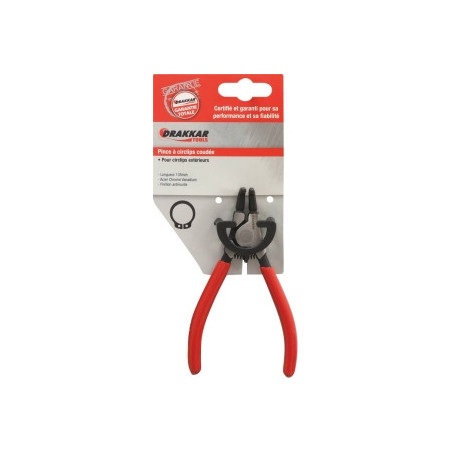 Pince coudée Drakkar 135mm pour circlips extérieurs_ref SOD13711