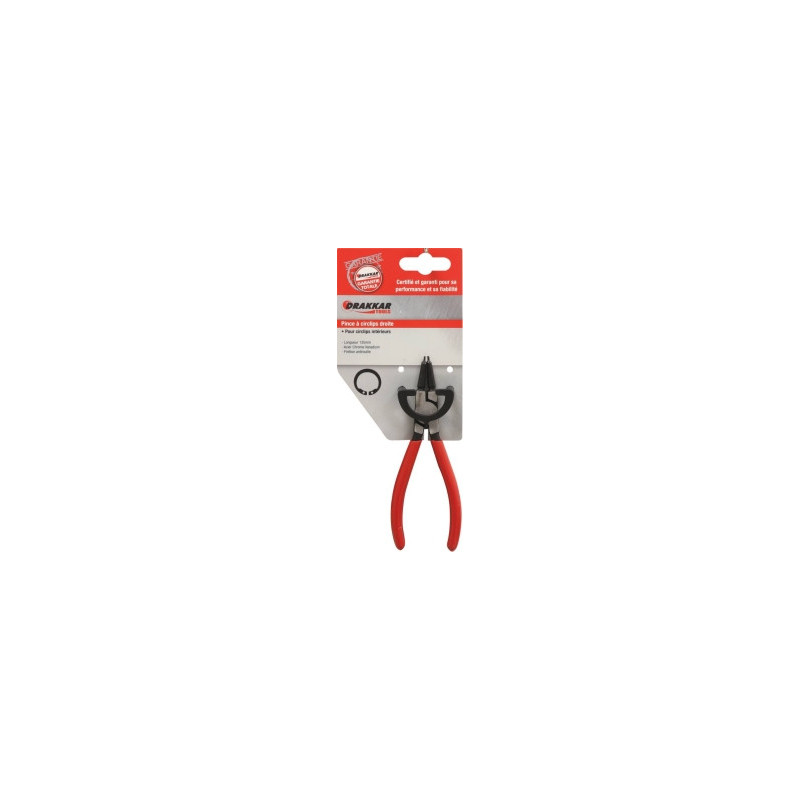 Pince droite Drakkar 135mm pour circlips intérieurs_ref SOD13713