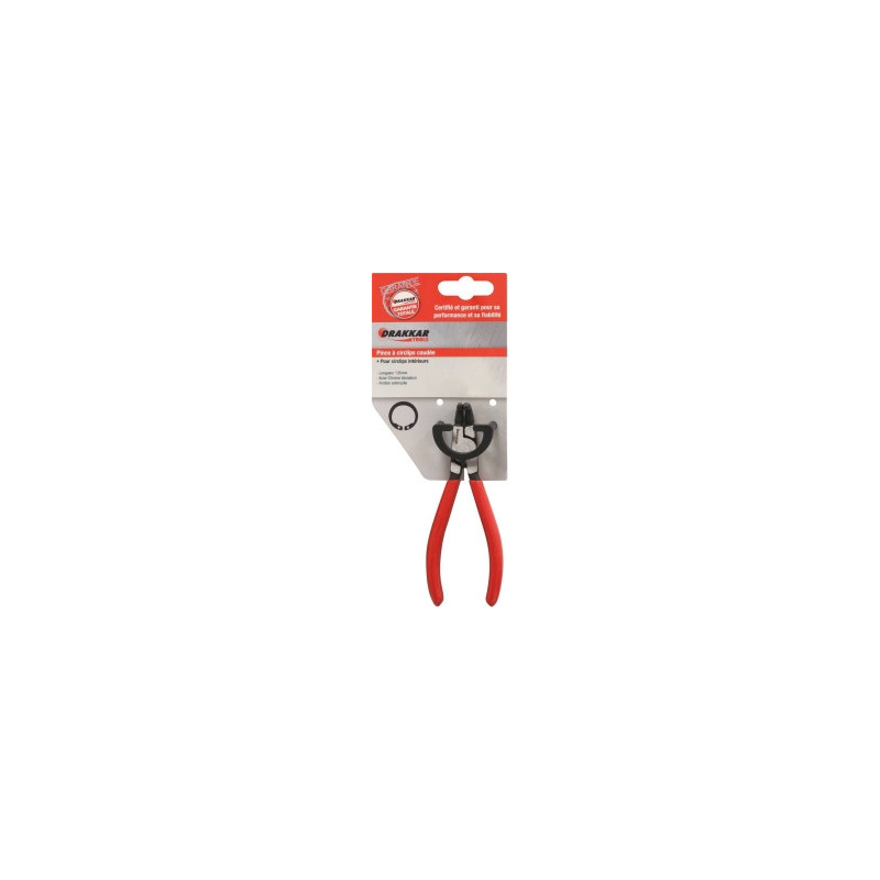 Pince coudée Drakkar 135mm pour circlips intérieurs_ref SOD13714