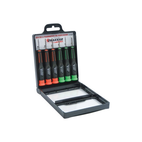 Jeu de mini tournevis de précision Drakkar 6 pièces_ref SOD15424