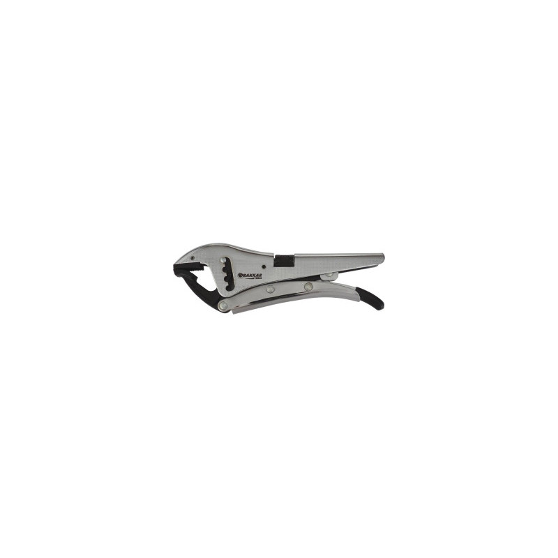 Pince étau 220 mm Drakkar à 4 crans bec court_ref SOD15494