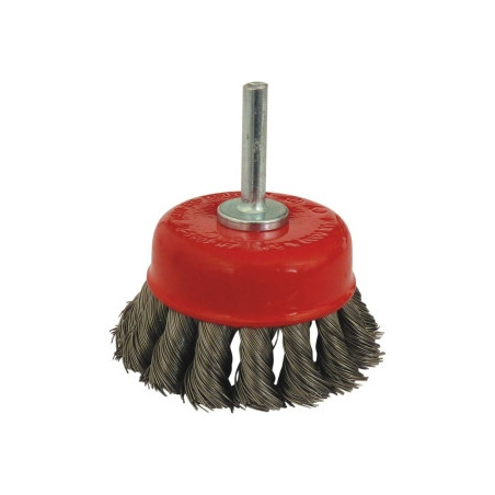 Brosse conique Drakkar 70 mm fil acier torsadé_ref SOD15585
