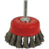 Brosse conique Drakkar 70 mm fil acier torsadé_ref SOD15585