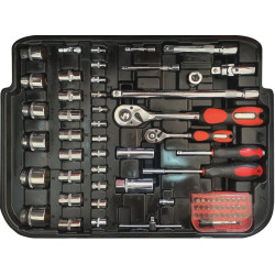 Mallette à outils Drakkar sur roues 133 pièces_ref SOD15157-8