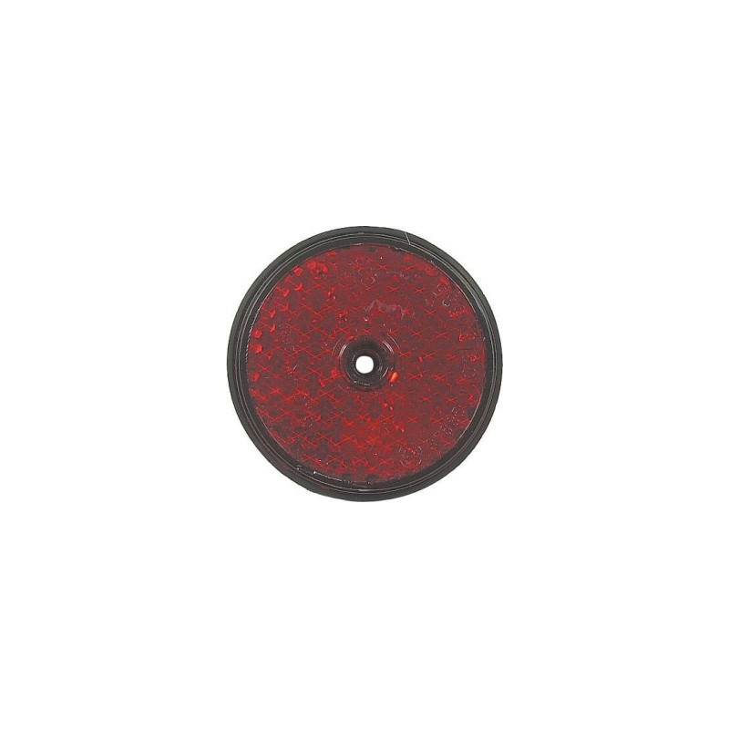 CATADIOPTRE ROND 60MM ROUGE À FIXER DIAM.60MM