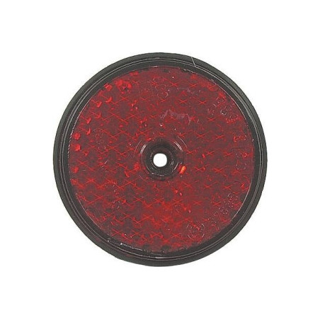 CATADIOPTRE ROND 60MM ROUGE À FIXER DIAM.60MM