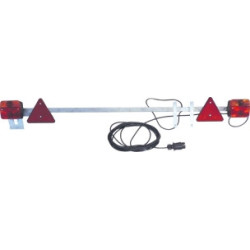 RAMPE D'ÉCLAIRAGE ARRIÈRE TÉLESCOPIQUE 1,3 À 2,1M - CÂBLE 7,5M