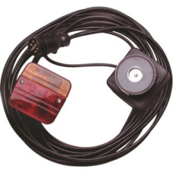 Kit de signalisation arrière magnétique 12V avec câble 7,5 m et prise 7 plots SODIFLASH_ref SOD16137