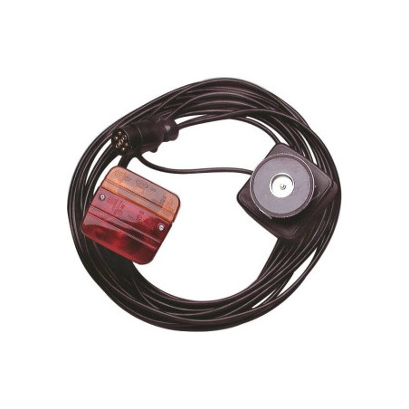Kit de signalisation arrière magnétique 12V avec câble 7,5 m et prise 7 plots SODIFLASH_ref SOD16137