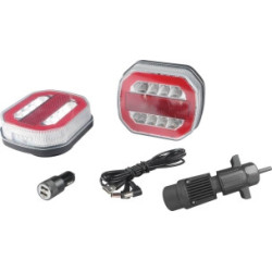 Kit de signalisation arrière LED magnétique WiFi 12V avec adaptateur CANBUS SODIFLASH_ref SOD16145