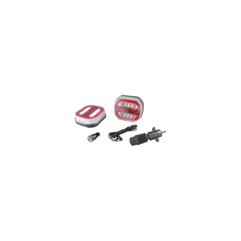 Kit de signalisation arrière LED magnétique WiFi 12V avec adaptateur CANBUS SODIFLASH_ref SOD16145