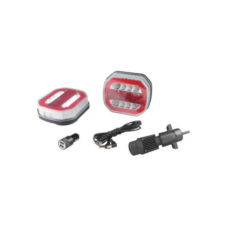 Kit de signalisation arrière LED magnétique WiFi 12V avec adaptateur CANBUS SODIFLASH_ref SOD16145
