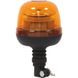 Gyrophare LED double flash orange sur tige flexible 12/24V SODIFLASH_ref SOD16301