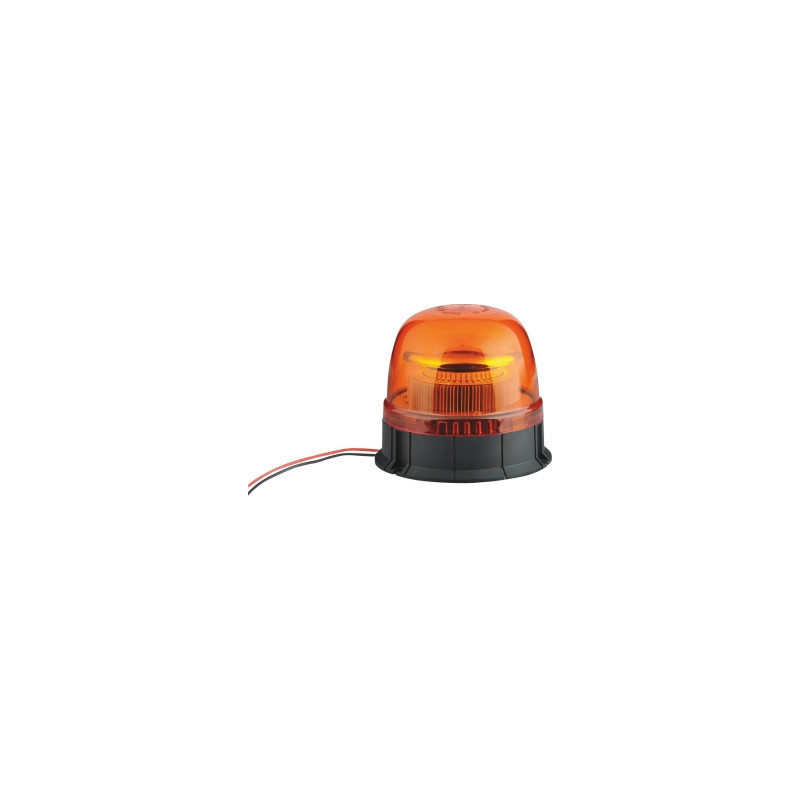 Gyrophare LED double flash orange fixation à plat 12/24V SODIFLASH_ref SOD16303