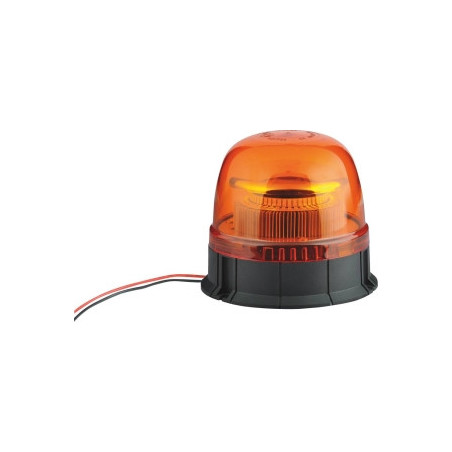 Gyrophare LED double flash orange fixation à plat 12/24V SODIFLASH_ref SOD16303