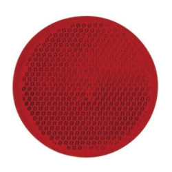 Catadioptre rond rouge adhésif Ø60 mm SODIFLASH pour remorque et signalisation_ref SOD16650