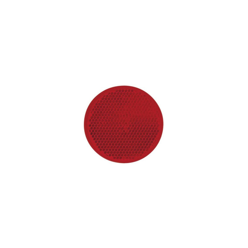 CATADIOPTRE ROND 60MM ROUGE ADHÉSIF