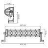 BARRE D'ÉCLAIRAGE LED 10/32V 72W 4800 LUMENS ÉCLAIRAGE COMBINÉ