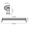BARRE D'ÉCLAIRAGE LED 10/32V 180W 12000 LUMENS ÉCLAIRAGE COMBINÉ