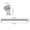 BARRE D'ÉCLAIRAGE LED 10/32V 300W 20000 LUMENS ÉCLAIRAGE COMBINÉ