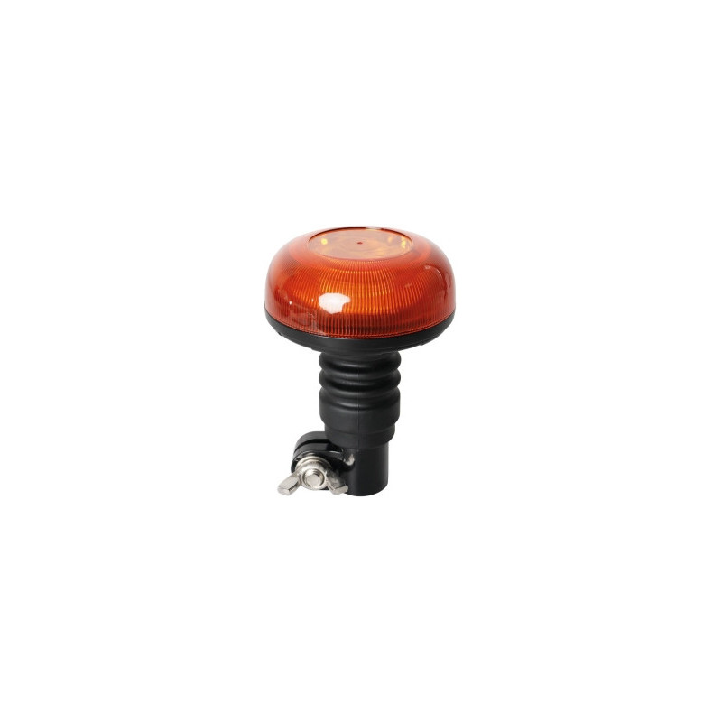 MINI-GYROPHARE LED FLASH 12/24V SUR TIGE FLEXIBLE