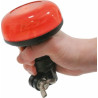 MINI-GYROPHARE LED FLASH 12/24V SUR TIGE FLEXIBLE